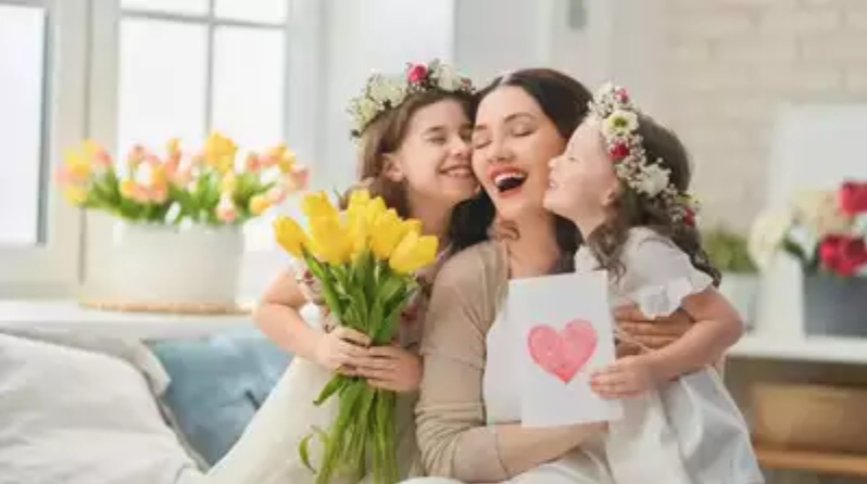 Mother and daughters on Mother's Day. Photo courtesy of Shutterstock